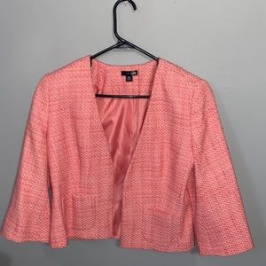 cropped hot pink blazer, east 5th, size medium.
